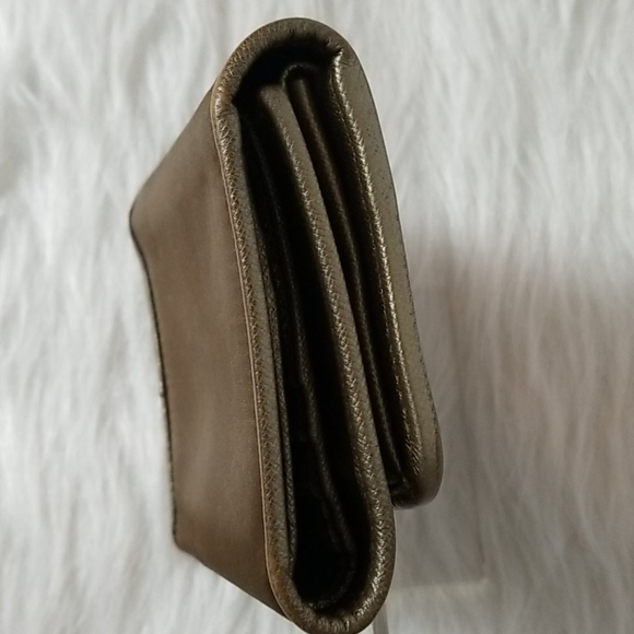 PRADA VINTAGE TRI- FOLD WALLET IN BROWN - Picture 3 of 9